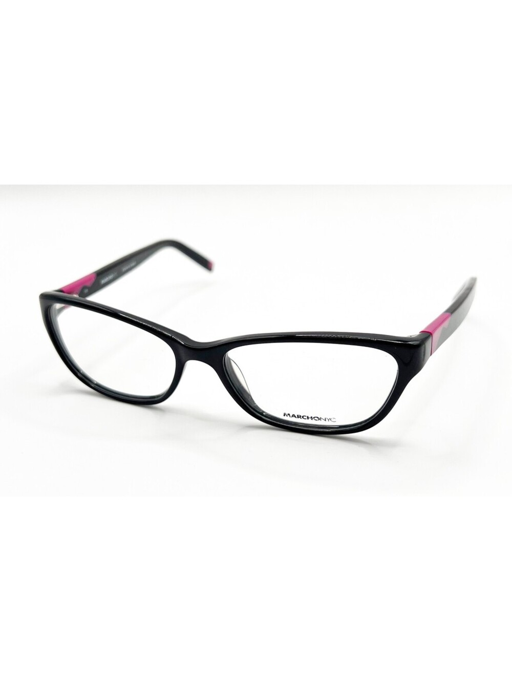 Marchon Nyc Monroe 001 Polish Black Authentic Eyeglasses 53-16-135